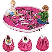 BelleStyle Bolsa de Almacenamiento de Juguetes para niños- Alfombra de Juego Organizer para Juegos de niños- Juguetes de…